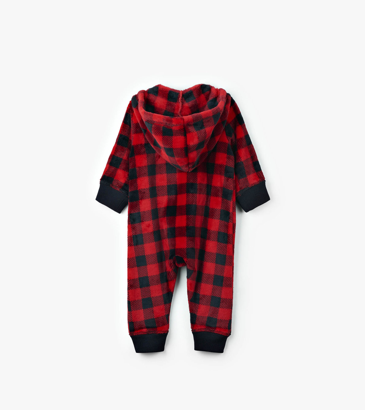 View larger image of Baby Buffalo Plaid Hooded Fleece Jumpsuit