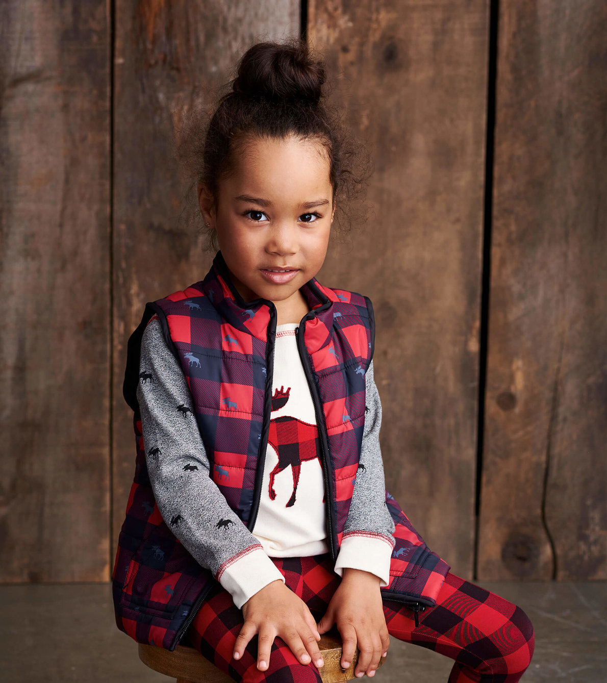 View larger image of Buffalo Plaid Kids Heritage Puffer Vest