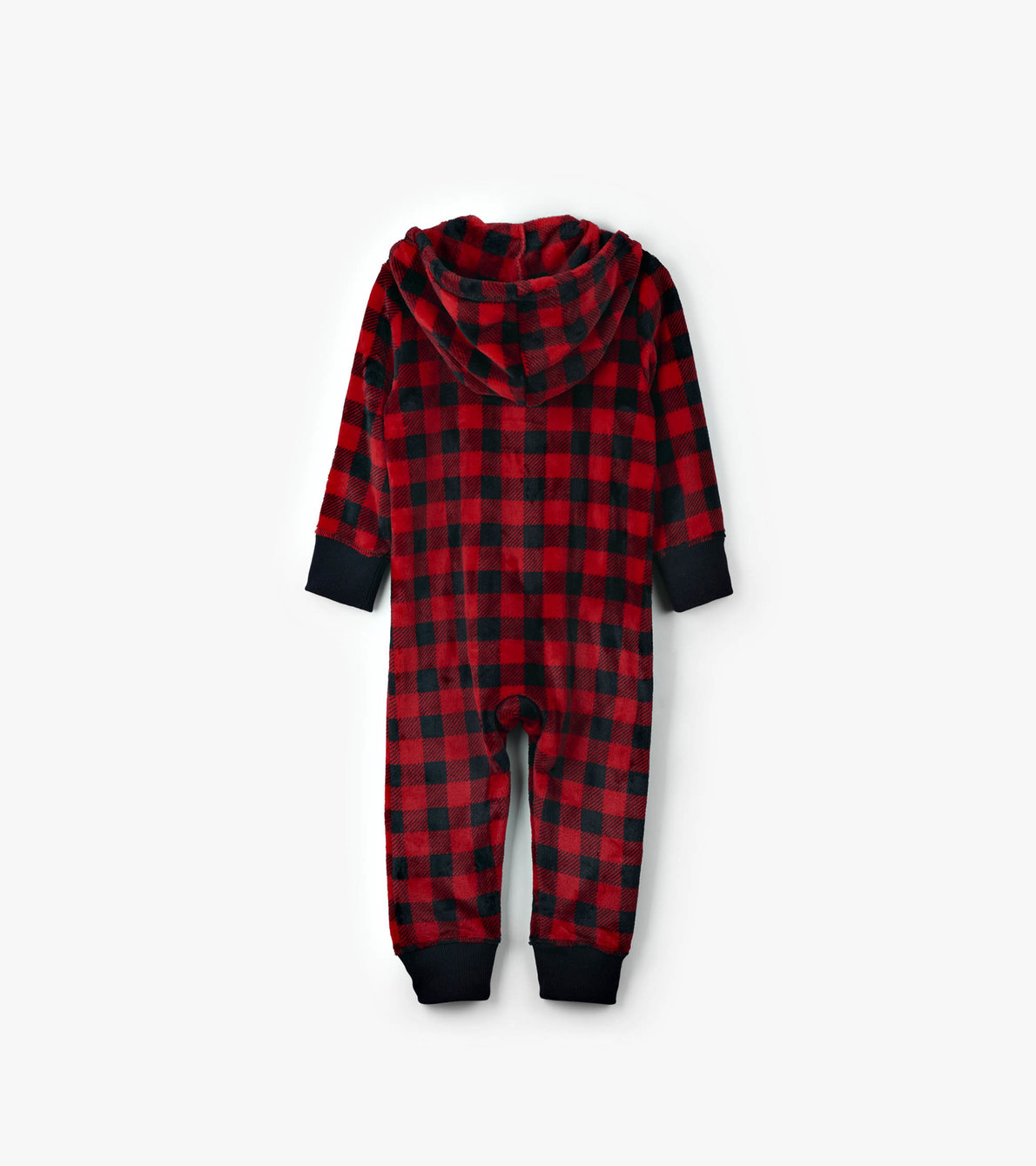 View larger image of Kids Buffalo Plaid Hooded Fleece Jumpsuit