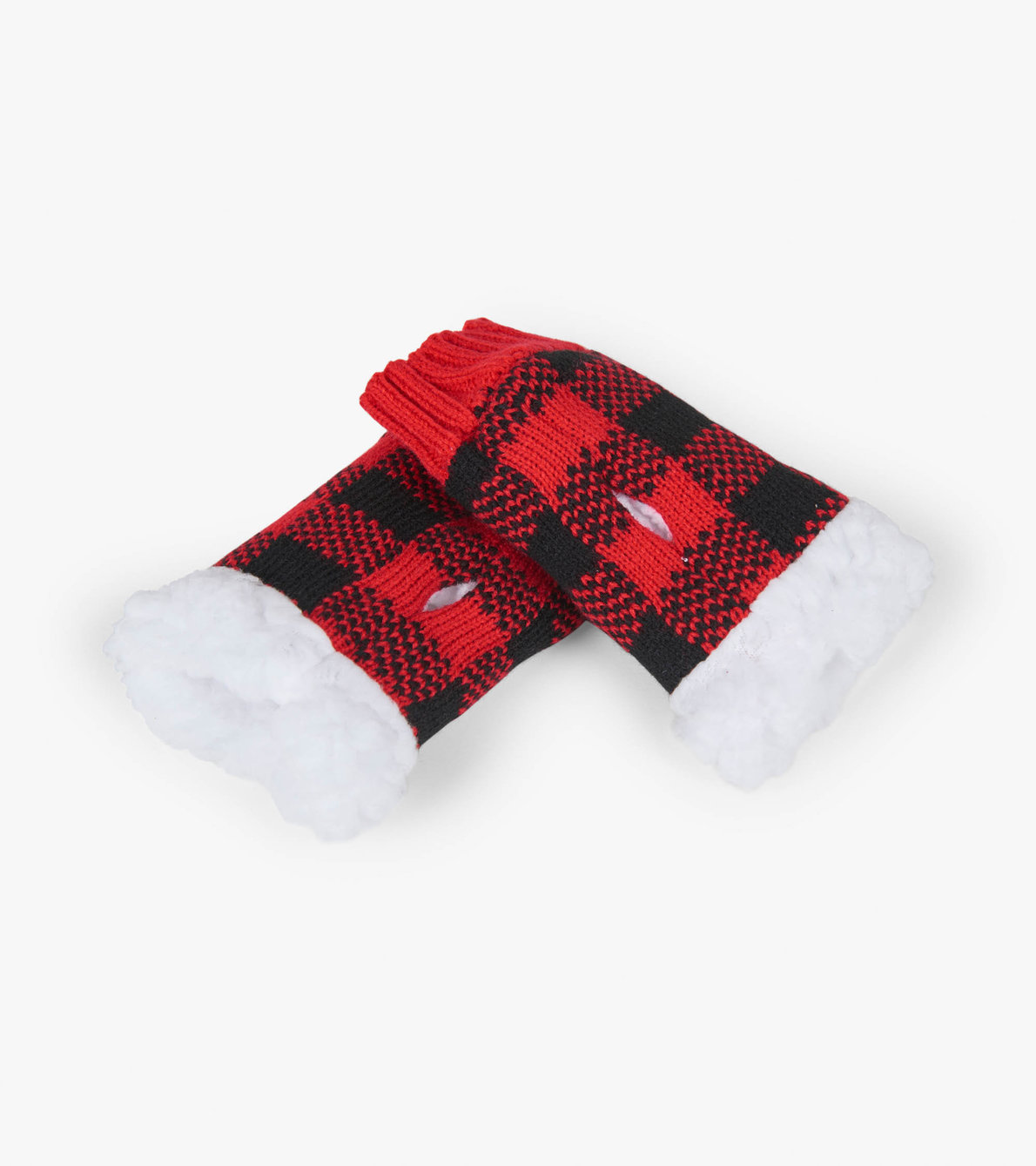 View larger image of Buffalo Plaid Texting Mittens