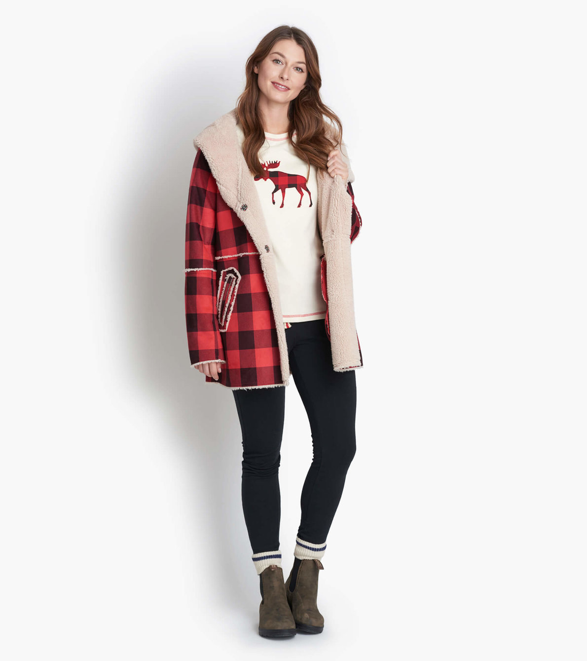 View larger image of Buffalo Plaid Women's Heritage Faux Shearling Jacket