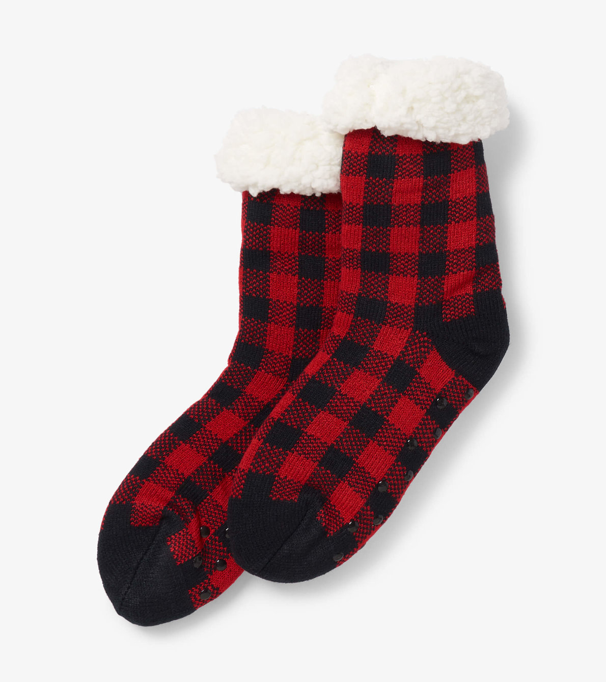 View larger image of Buffalo Plaid Women's Sherpa Lined Cabin Sock