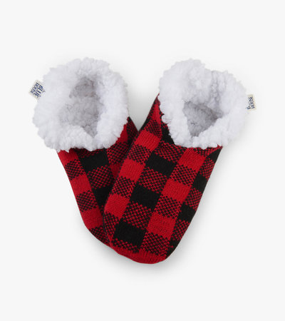 Buffalo Plaid Women's Warm and Cozy Slippers