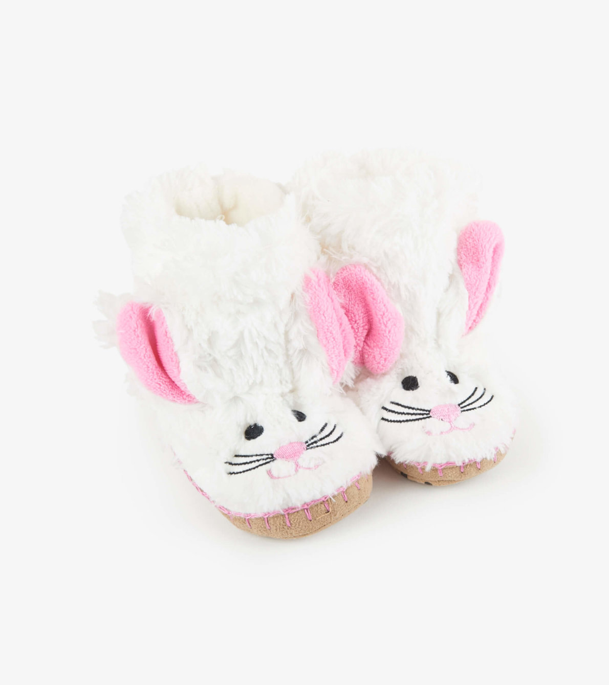 View larger image of Bunny Kids Fuzzy Slouch Slippers