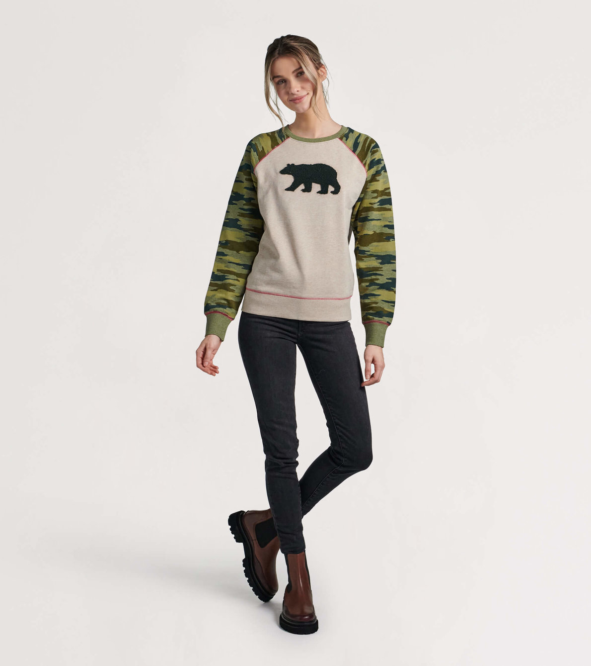 View larger image of Camo Bear Women's Heritage Pullover Hoodie