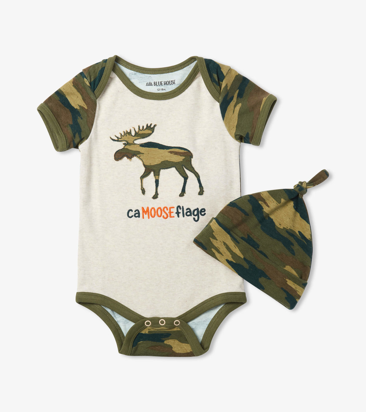 View larger image of Camooseflage Baby Bodysuit With Hat