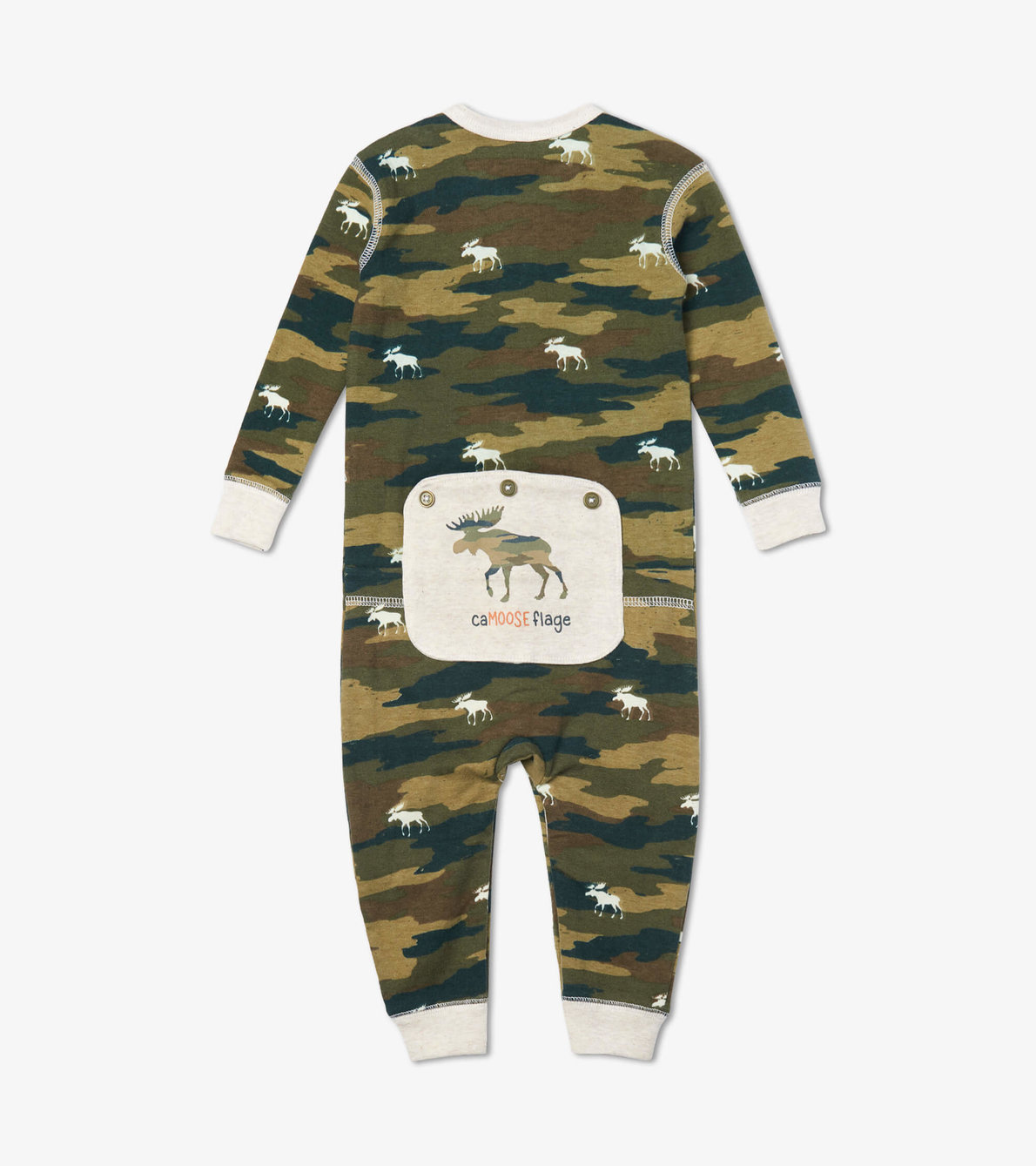 Agrandir l'image de Combinaison pour bébé – Orignaux sur motif camouflage
