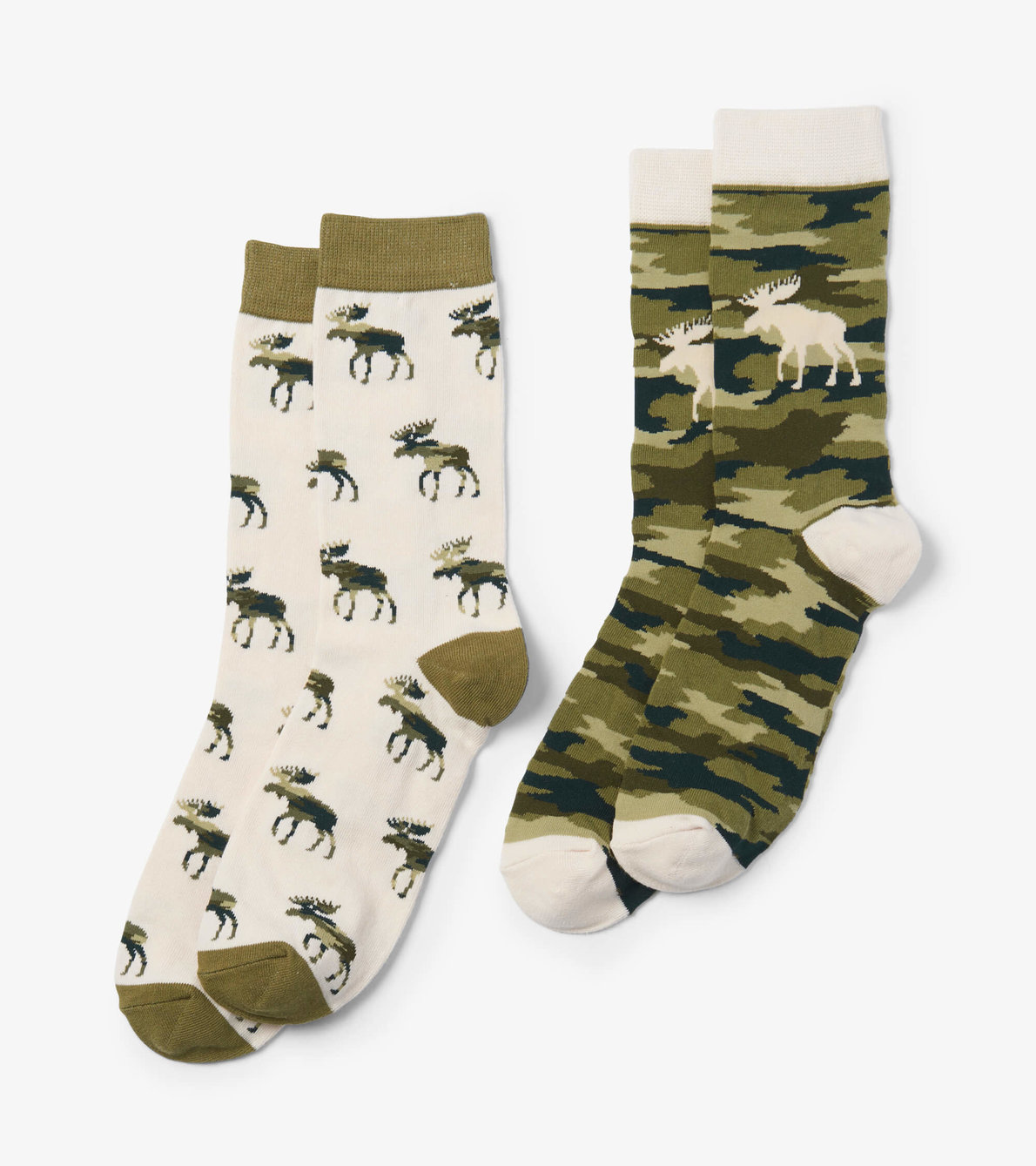 Agrandir l'image de Lot de chaussettes pour homme – Orignal sur motif camouflage
