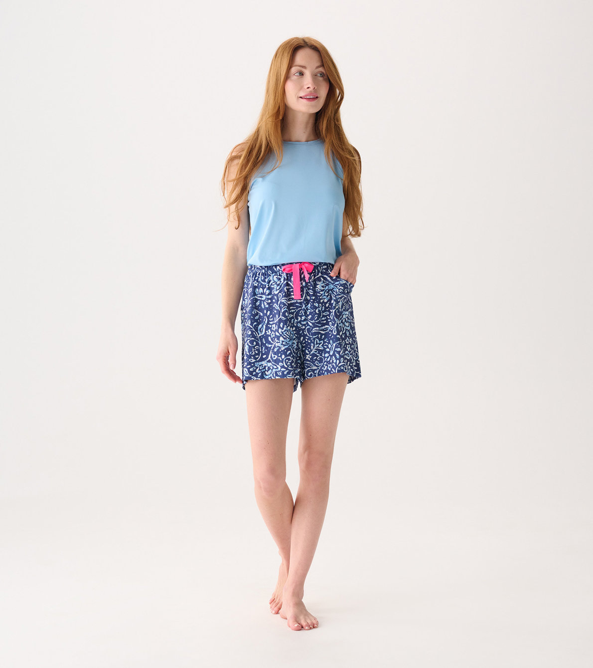 View larger image of Capelton Road Women's Batik Flowers Pajama Shorts