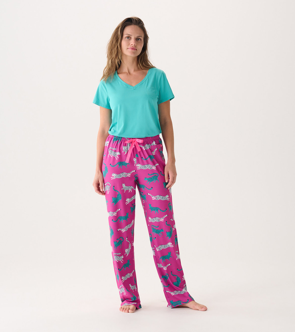 View larger image of Capelton Road Women's Cheetah Pajama Pants