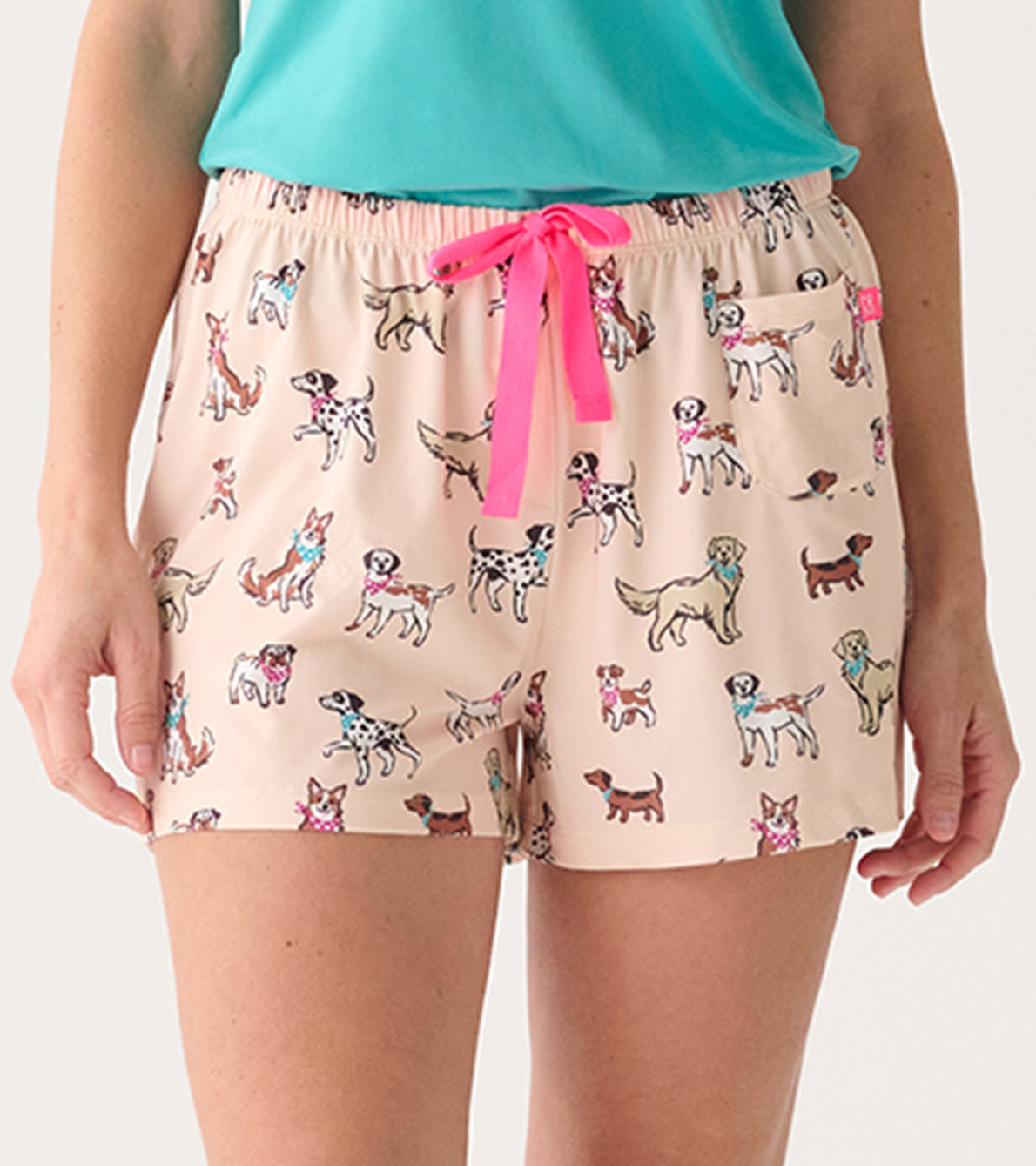 View larger image of Capelton Road Women's Cute Pups Pajama Shorts