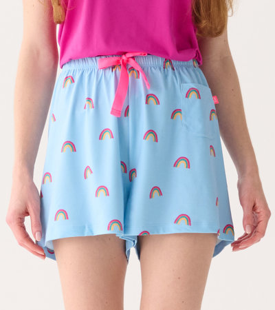 Capelton Road Women's Lucky Rainbow Pajama Shorts