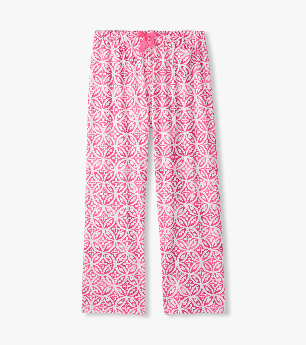 Agrandir l'image de Pantalon de pyjama et son sac – Lotus roses d’inspiration mandala