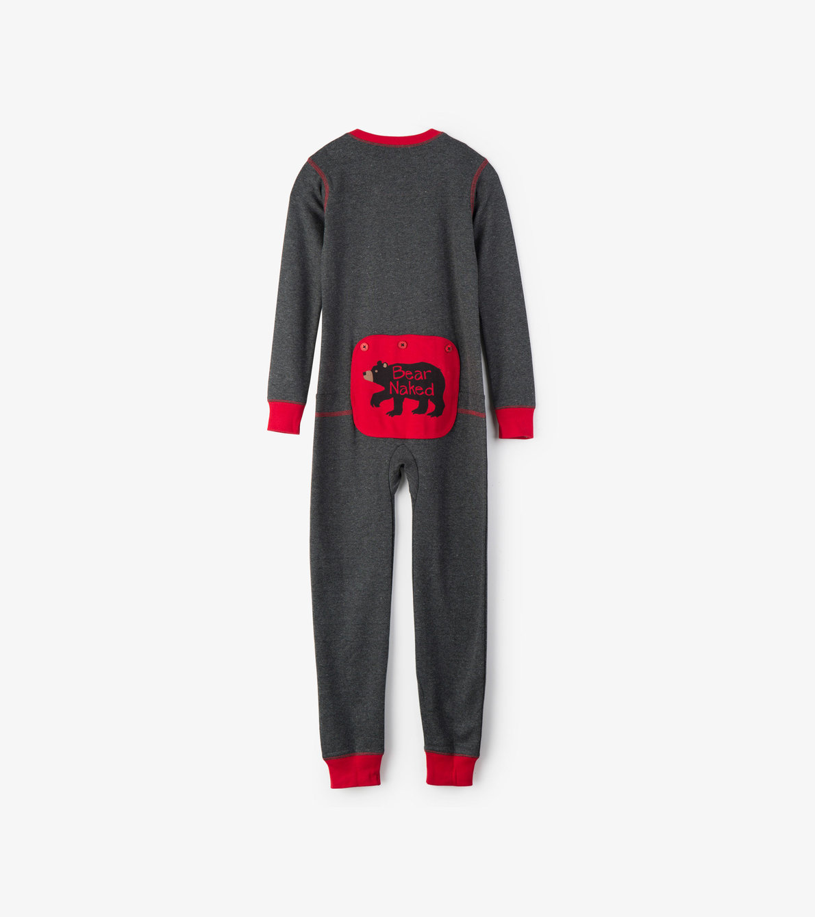 View larger image of Charcoal Bear Naked Kids Union Suit