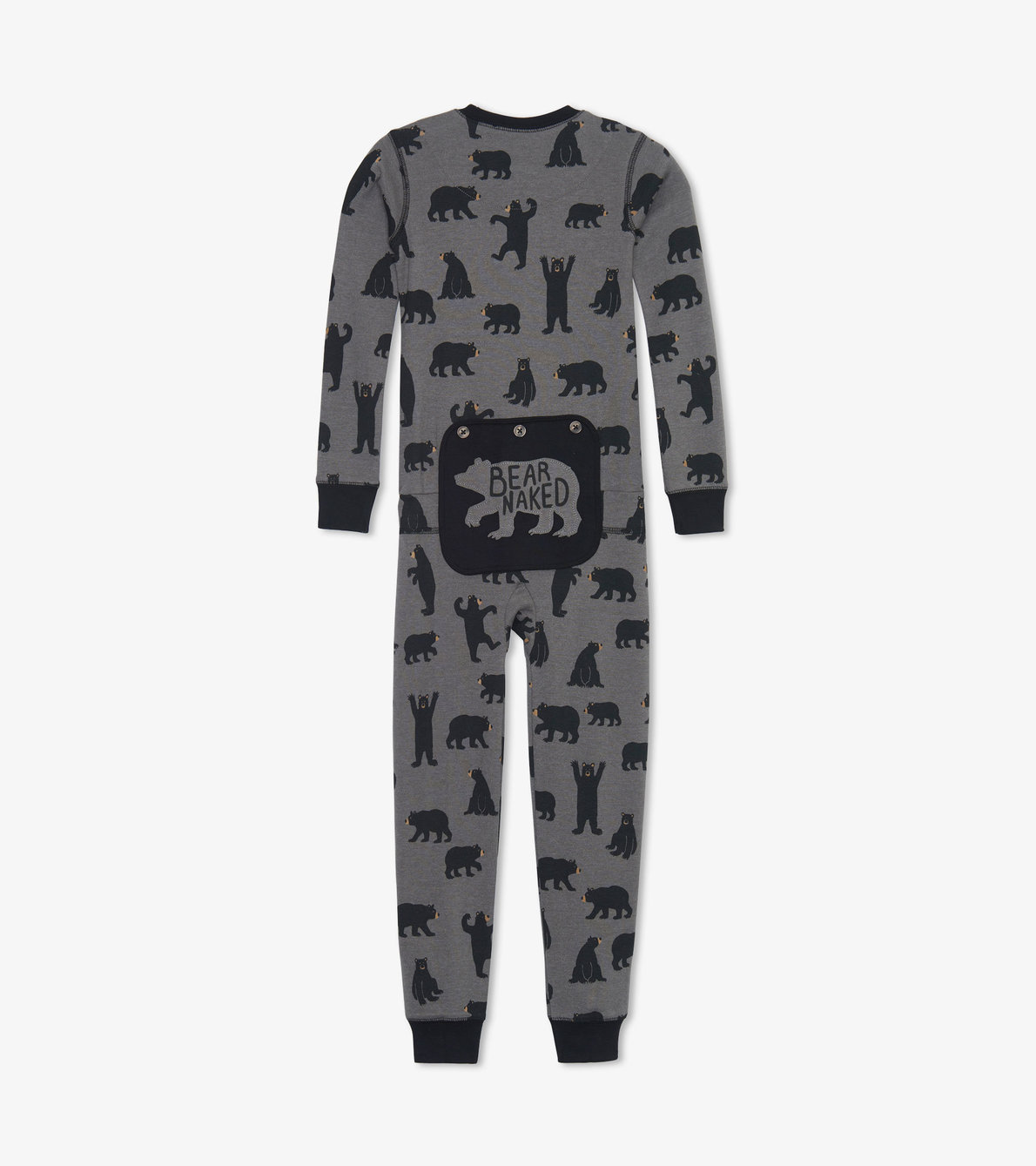View larger image of Charcoal Bears Kids Union Suit