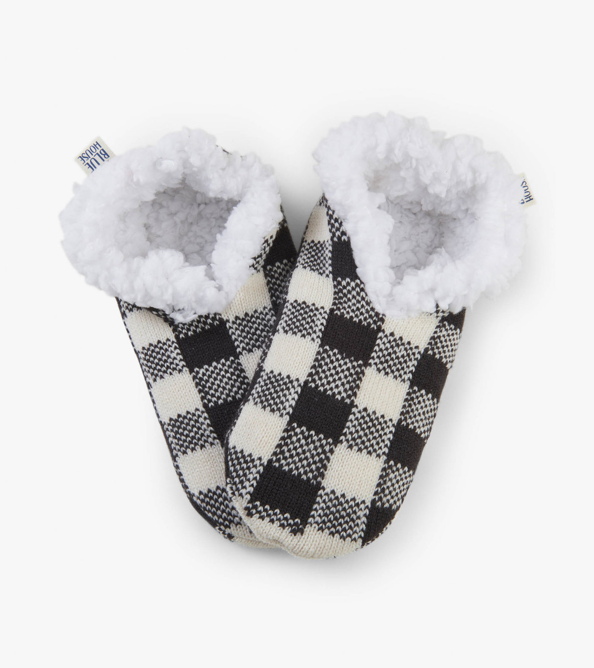 View larger image of Charcoal Plaid Women's Warm and Cozy Slippers