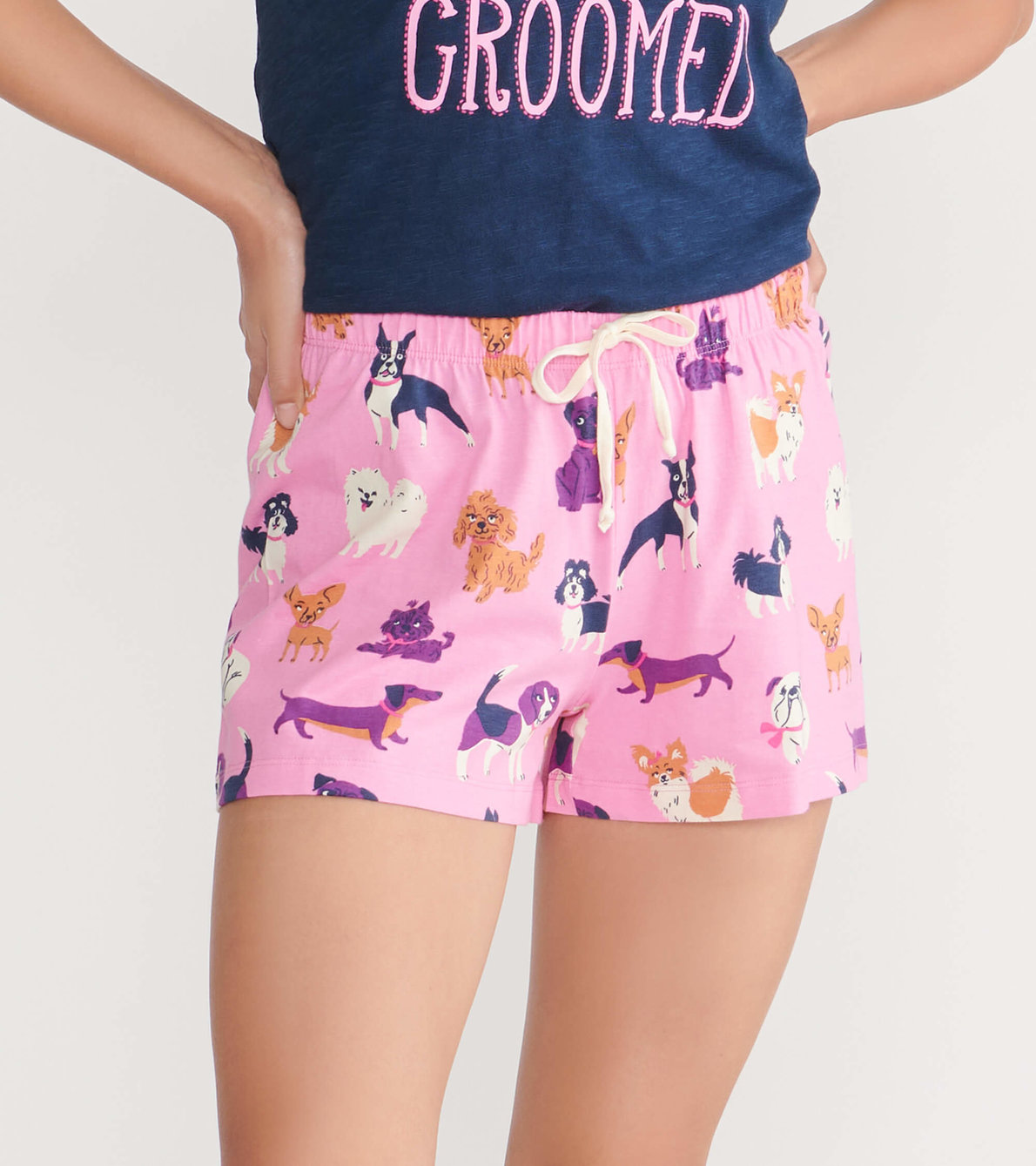 View larger image of Cheerful Dogs Women's Sleep Shorts