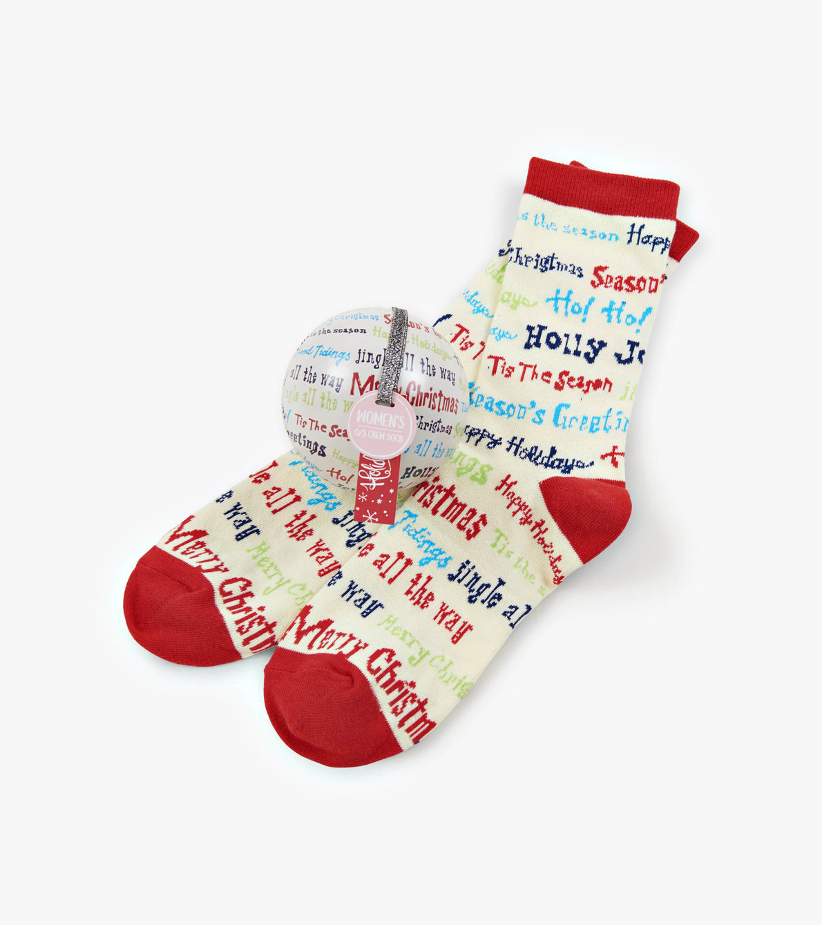 View larger image of Christmas Sayings Women's Socks in Balls