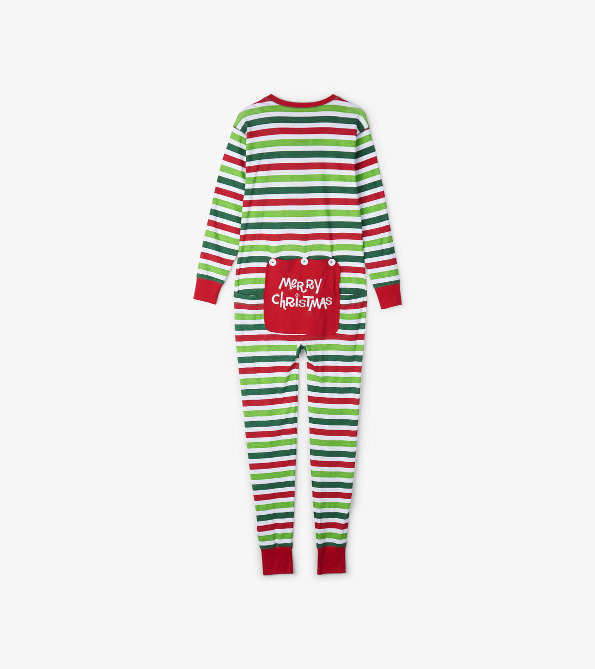 View larger image of Christmas Stripe Adult Union Suit