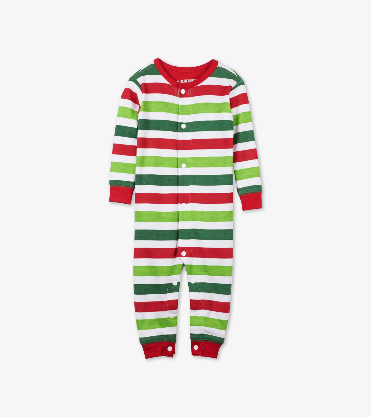 View larger image of Christmas Stripe Baby Union Suit