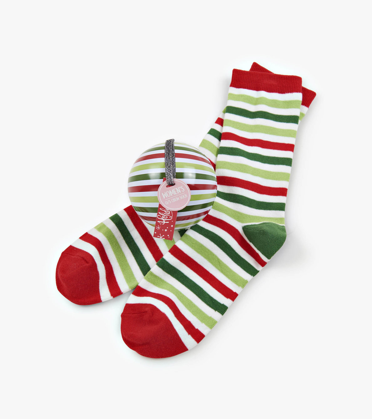 View larger image of Christmas Stripe Women's Socks in Balls