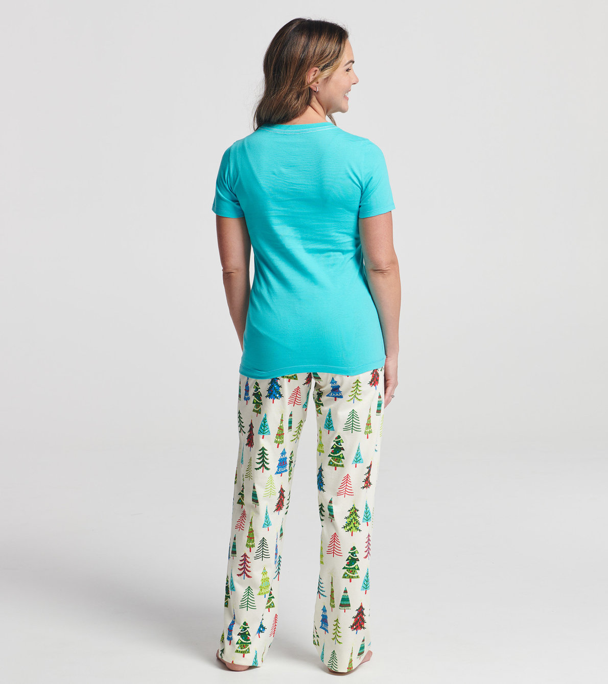 View larger image of Christmas Trees Women's Tee and Pants Pajama Separates