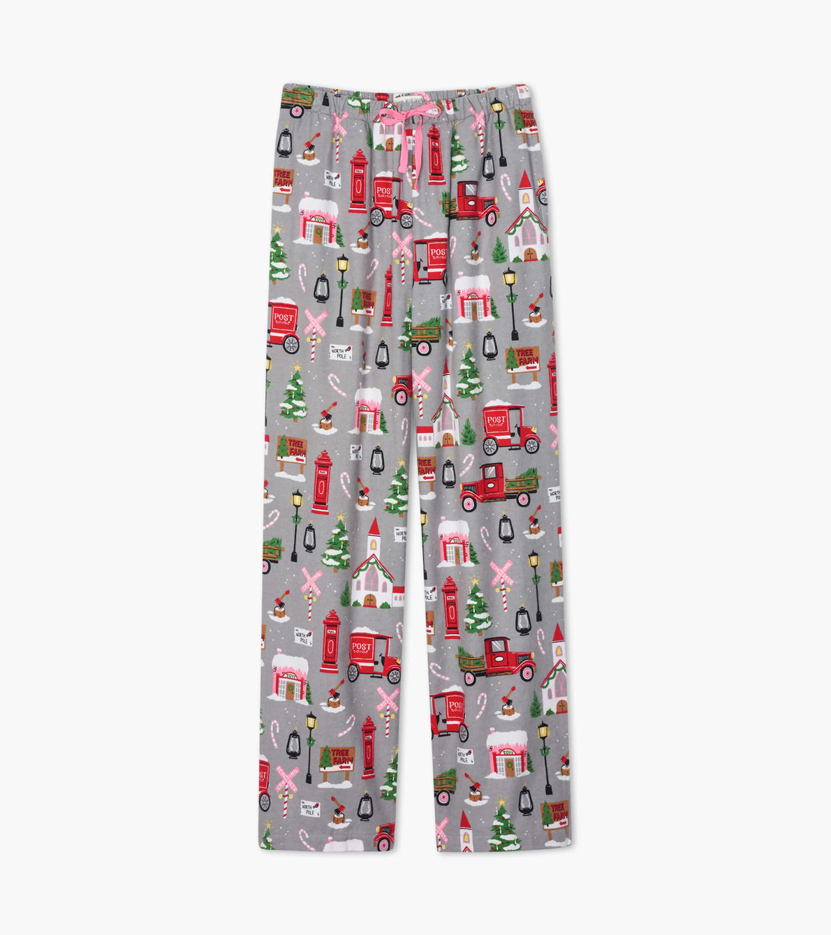 Agrandir l'image de Pantalon en flanelle pour femme – Village de Noël