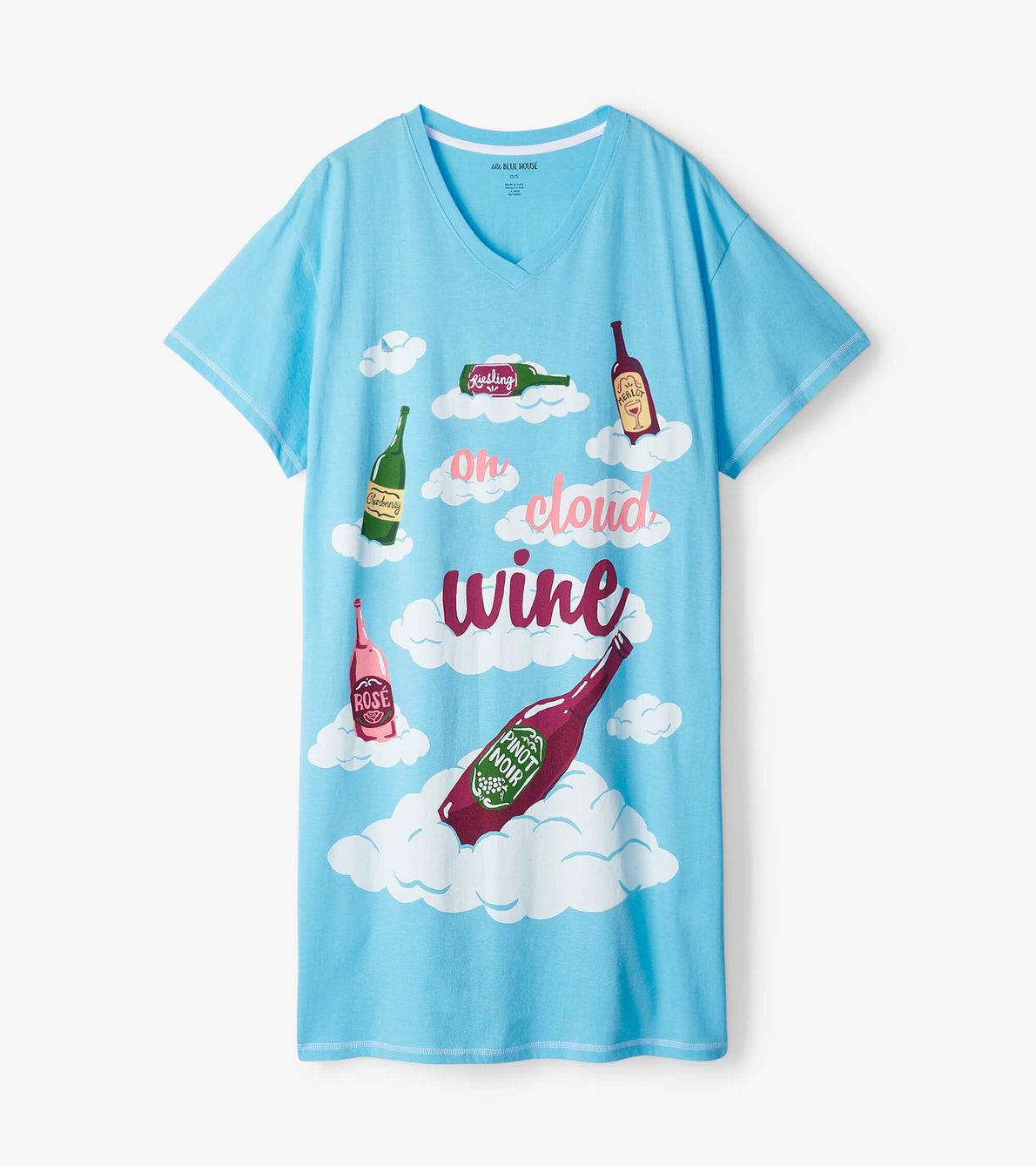 Agrandir l'image de Chemise de nuit pour femme – Bouteilles de vin