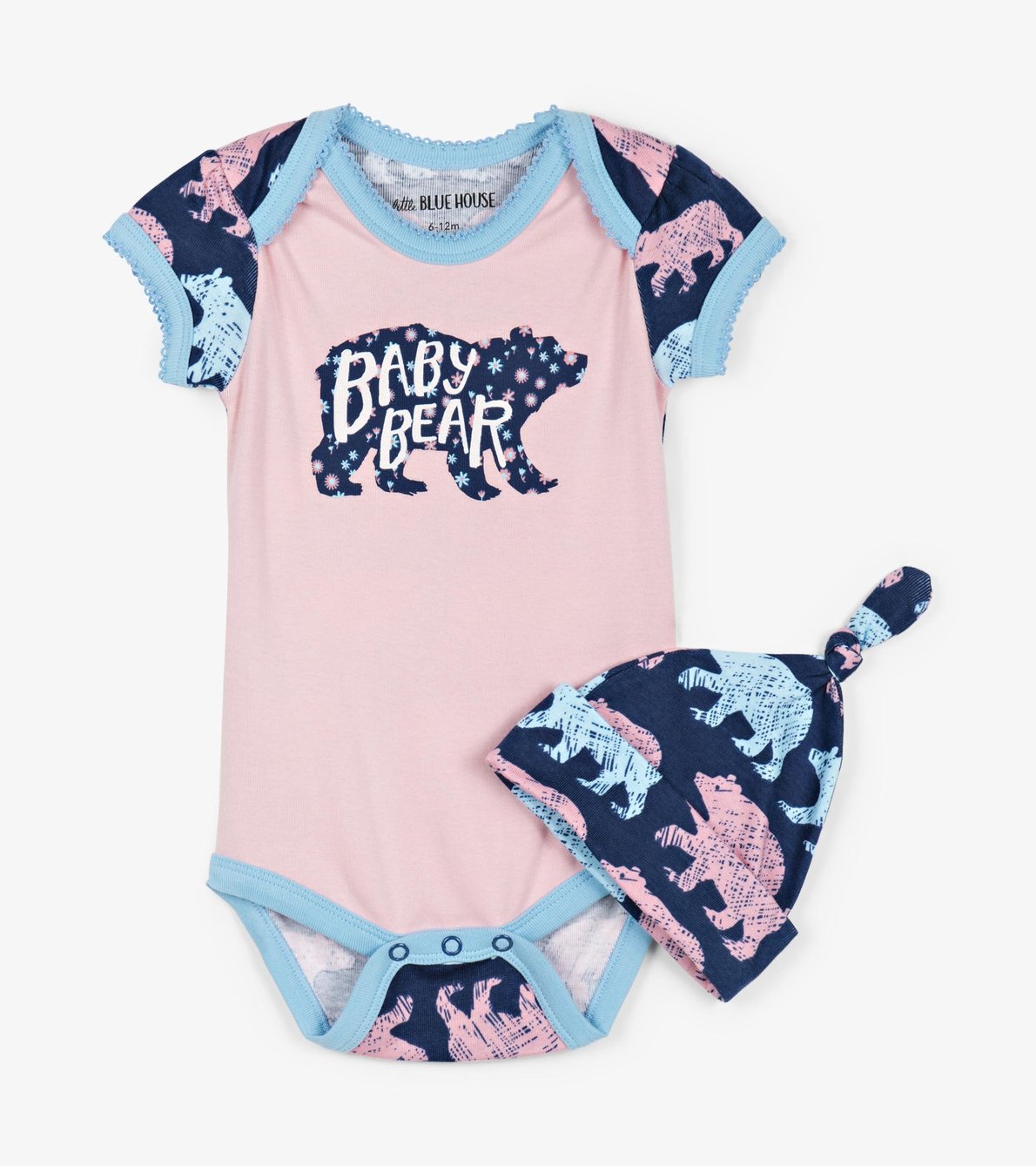 View larger image of Cottage Bears Baby Bodysuit with Hat
