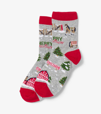 Chaussettes pour enfant – Noël champêtre