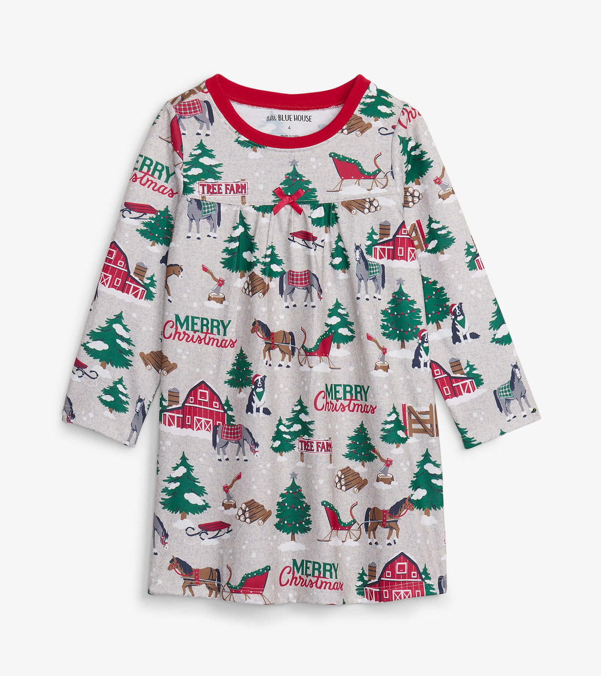 View larger image of Girls Country Christmas Nightgown