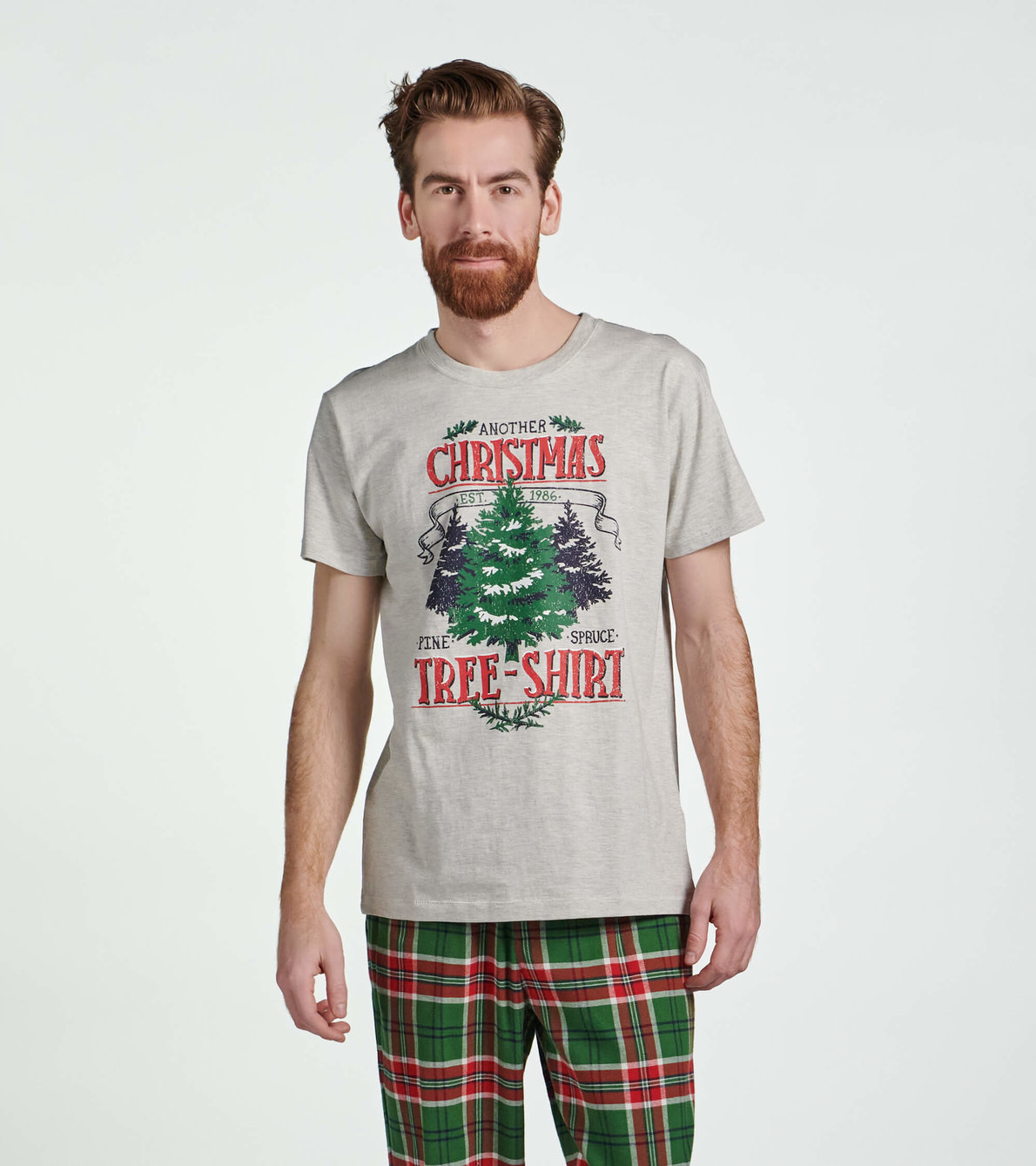 Agrandir l'image de T-shirt pour homme – Noël champêtre