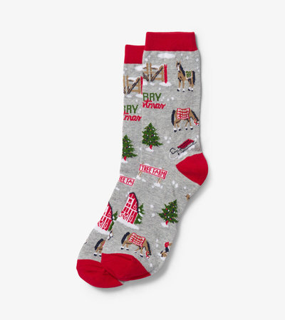 Chaussettes pour femme – Noël champêtre
