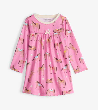 Country Horses Kids Nightdress