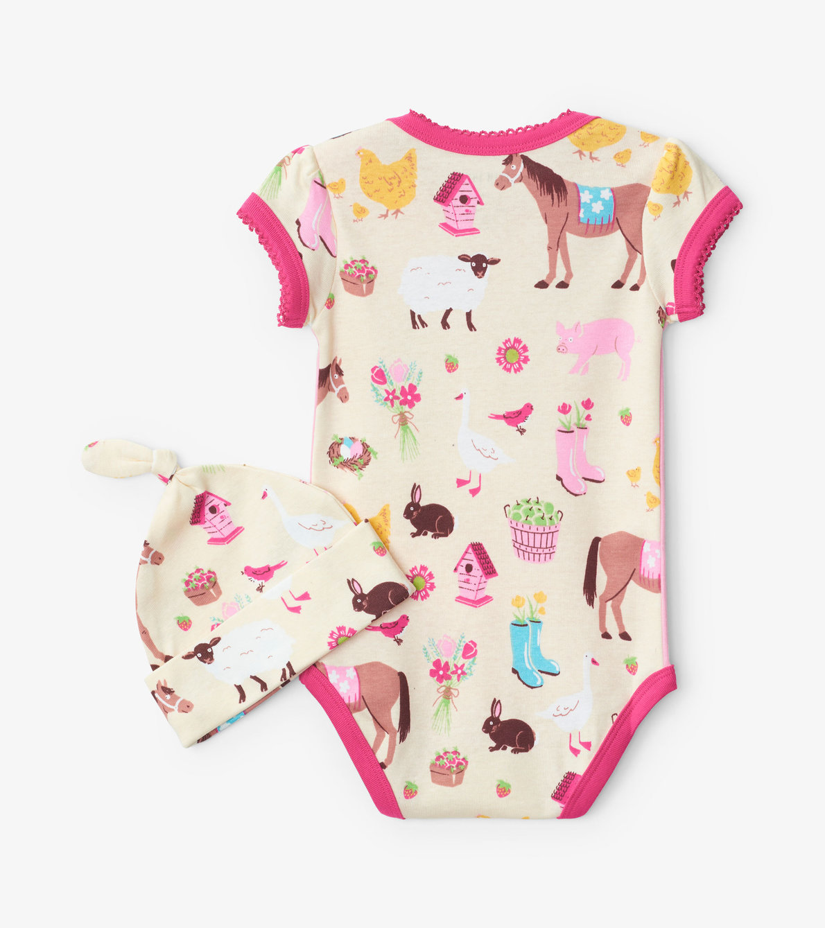 View larger image of Country Living Baby Bodysuit with Hat