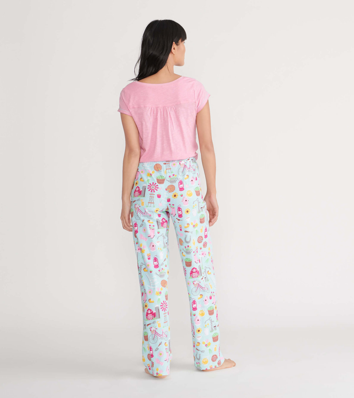 Agrandir l'image de Pantalon de pyjama en jersey pour femme – Vie de campagne