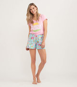 Country Living Women's Tee and Shorts Pajama Separates