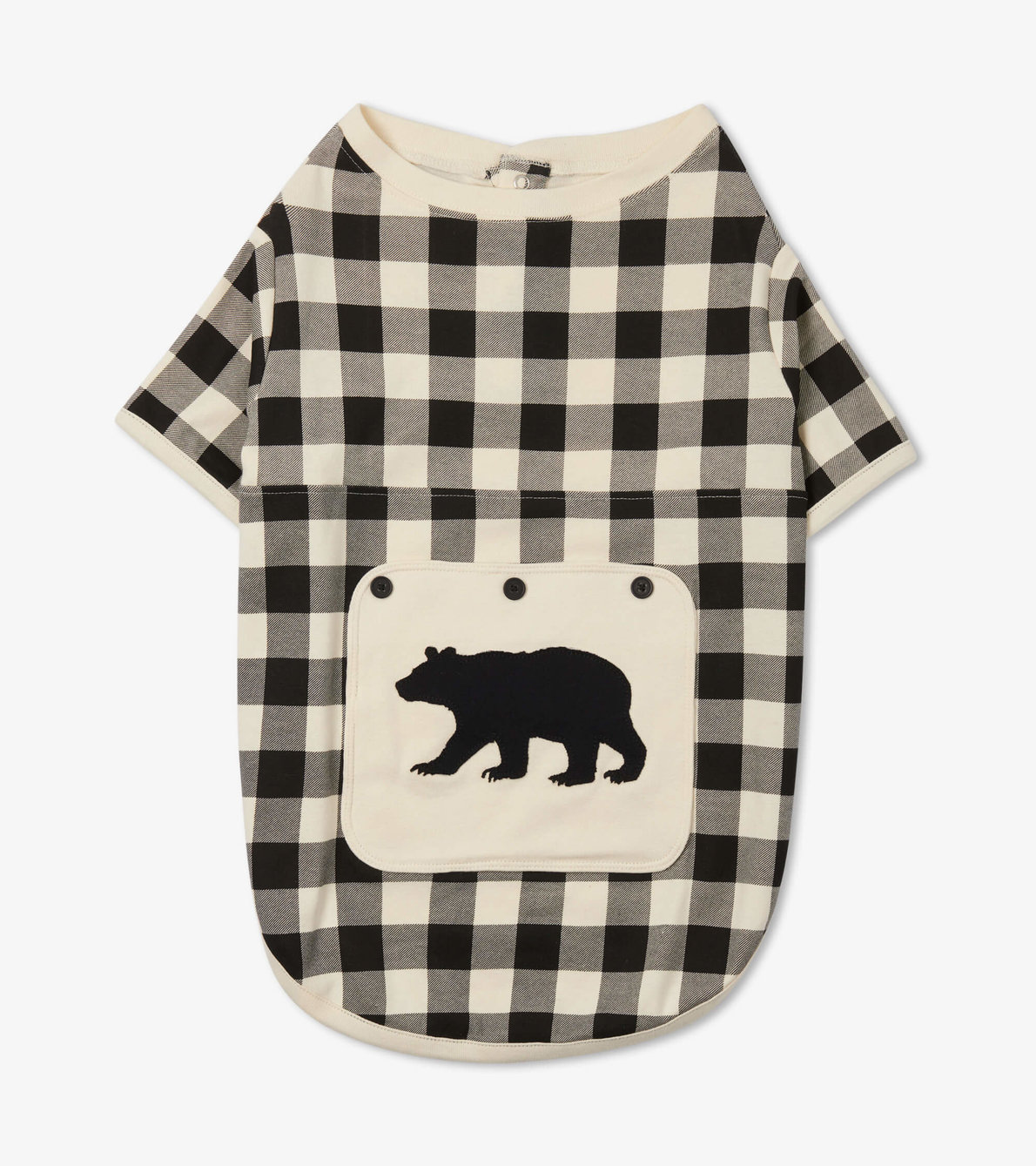 View larger image of Cream Plaid Dog Tee