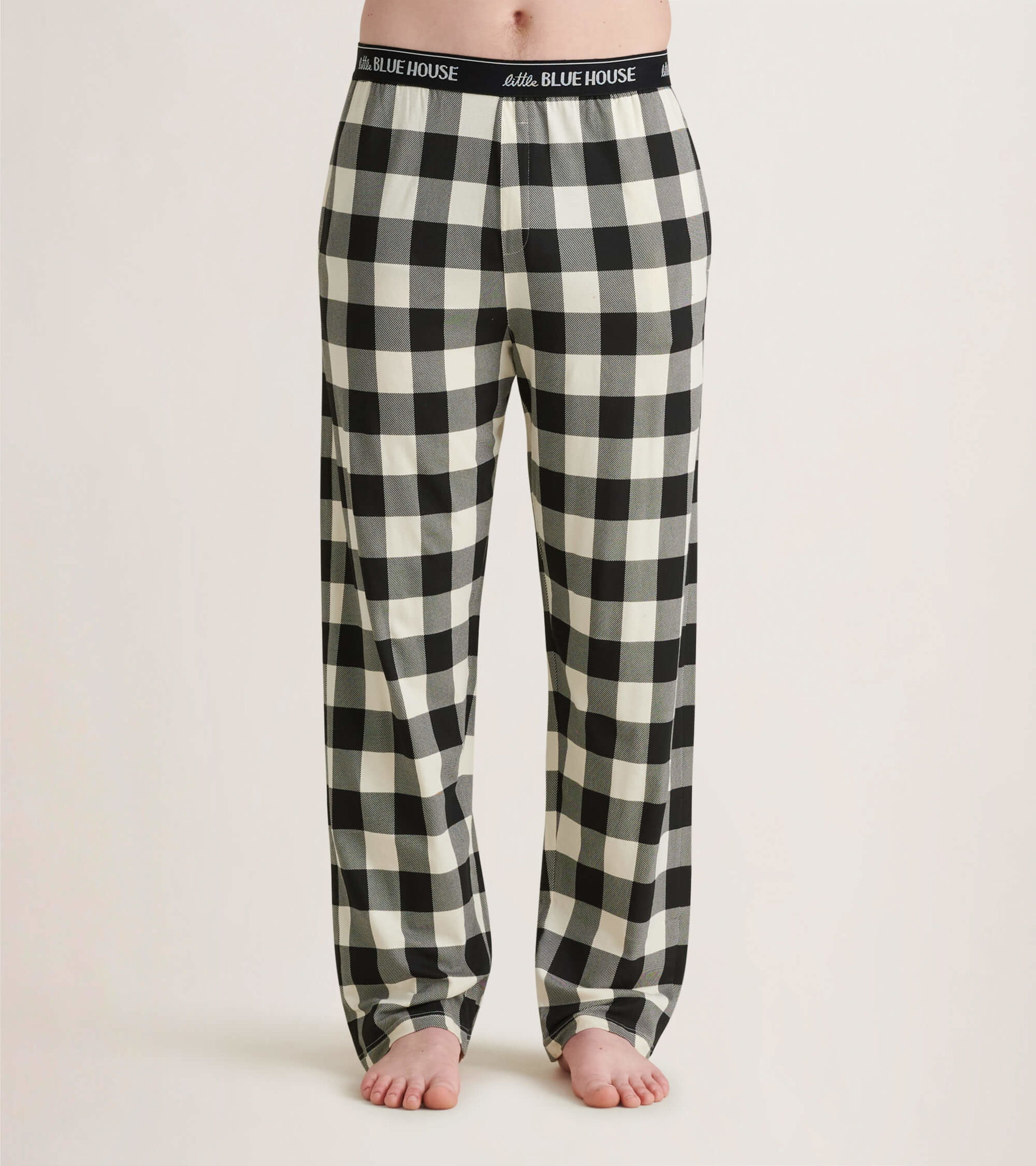 Just Love Women's Fleece Pajama Pants - Soft and Cozy Sleepwear Lounge PJs  (Buffalo Plaid White, X-Small)