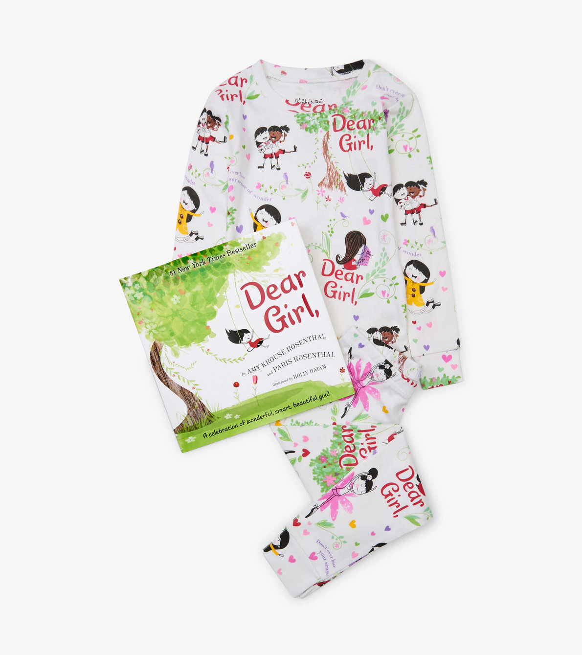 Agrandir l'image de Ensemble de livre et de pyjama – « Dear Girl, » (en anglais)