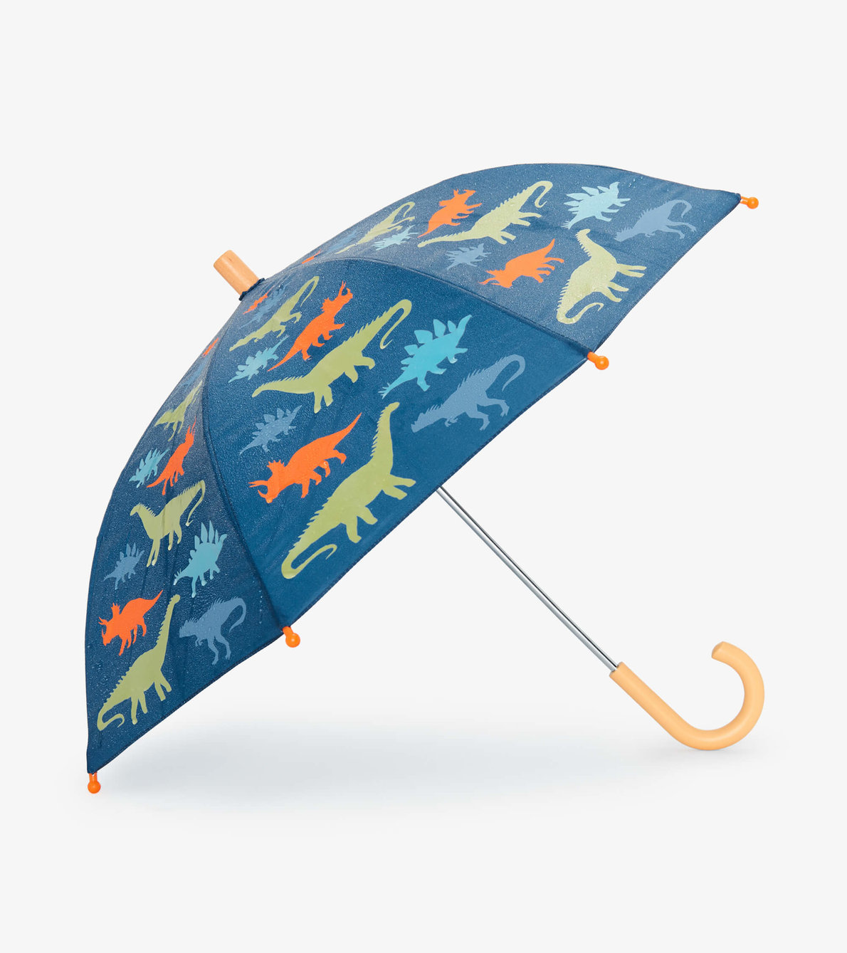 Agrandir l'image de Parapluie à couleur changeante pour enfant – Silhouettes dino