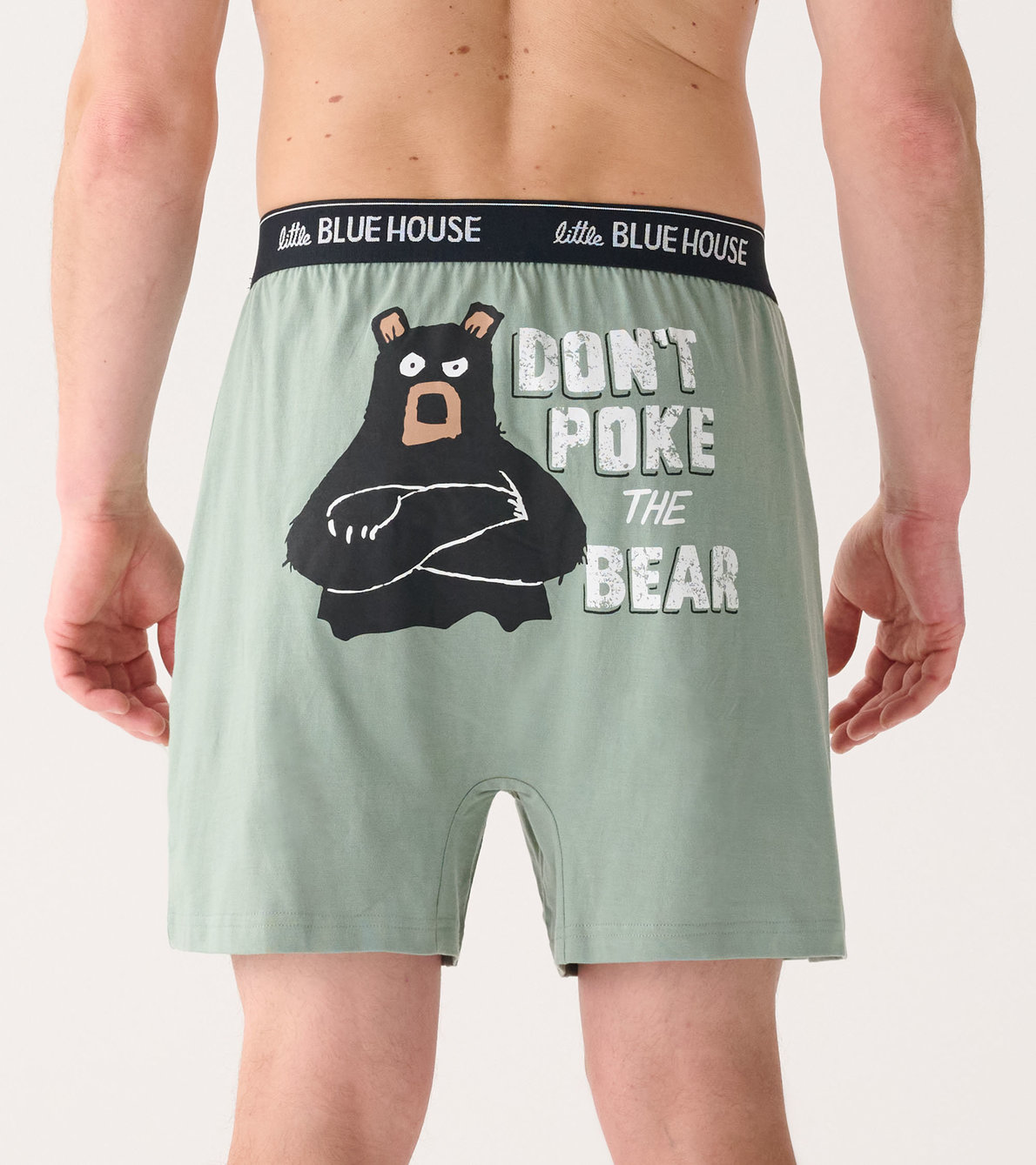 Agrandir l'image de Caleçon boxeur pour homme – Ours « Don’t Poke The Bear »