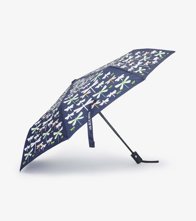 Parapluie pliant à couleur changeante pour adulte – Libellules