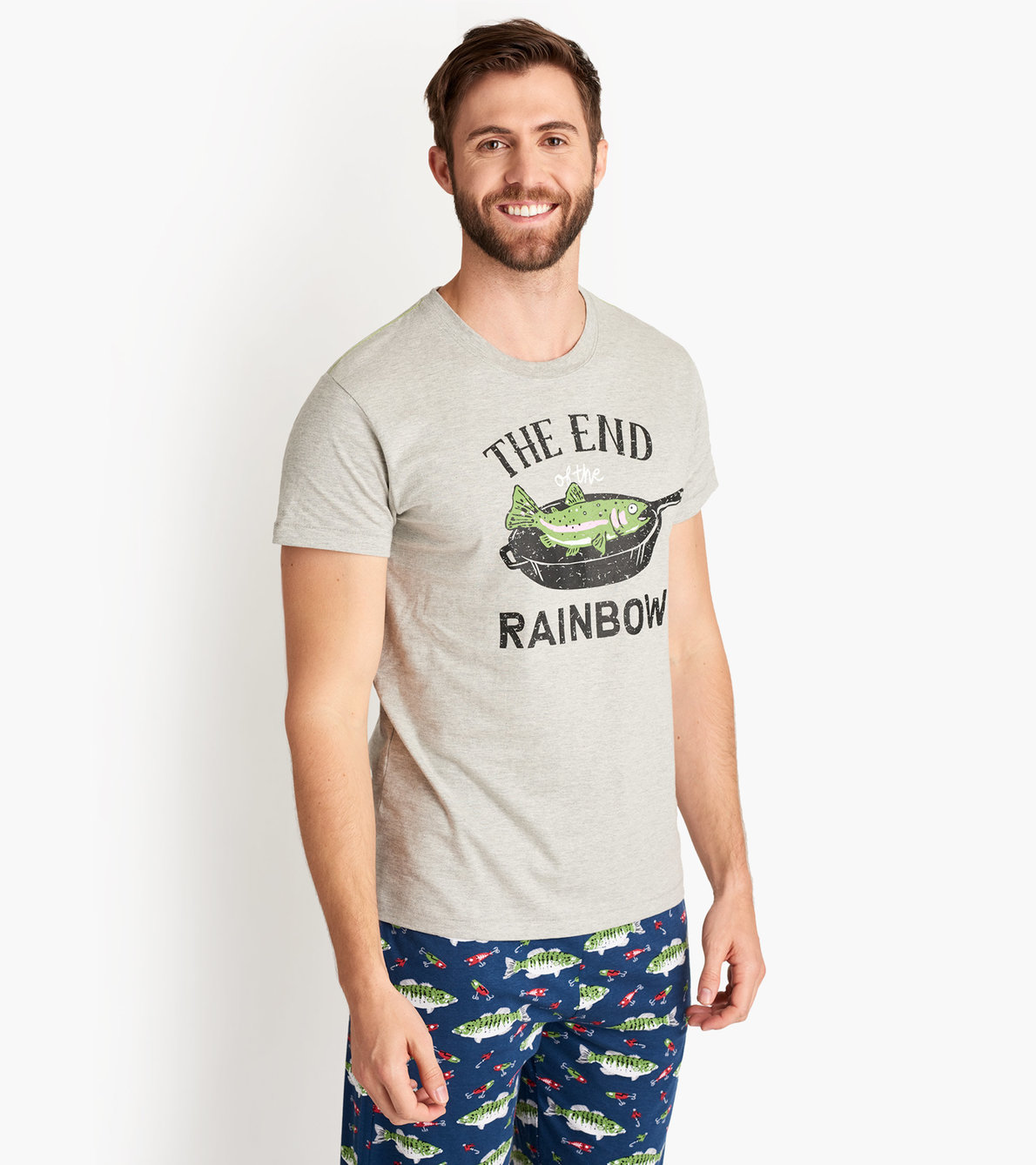 Agrandir l'image de T-shirt pour homme – Truite poêlée « End Of The Rainbow »