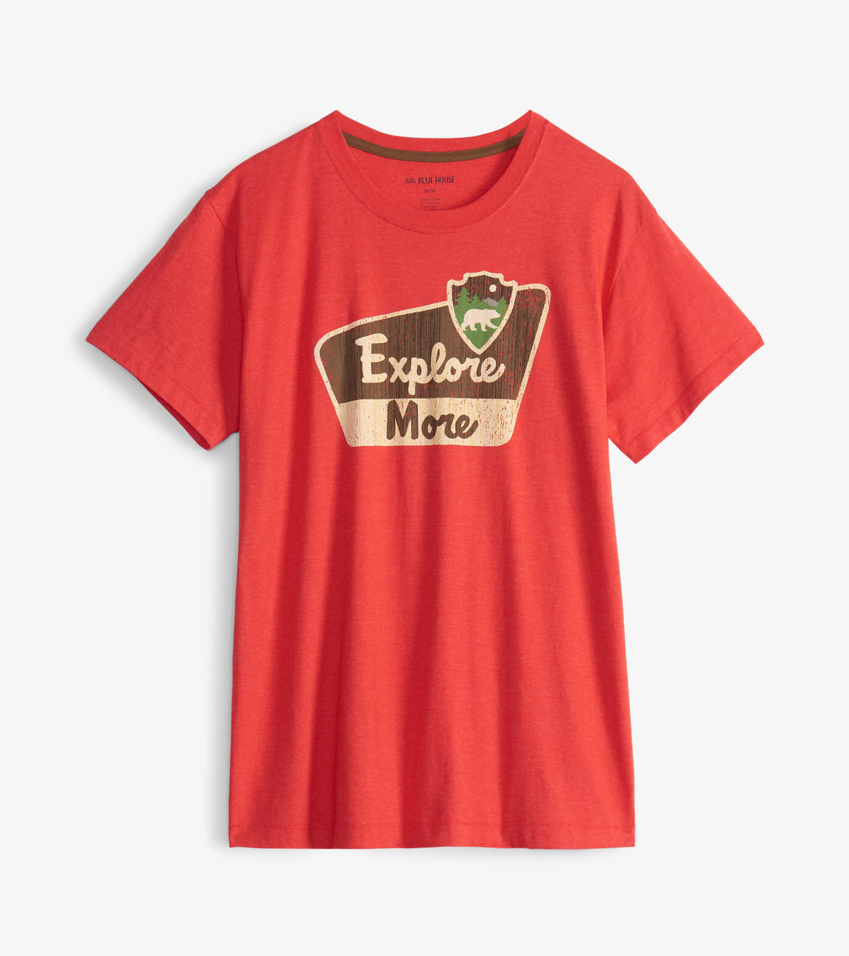 Agrandir l'image de T-shirt pour homme – Ours en forêt « Explore More »