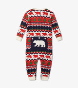 Fair Isle Bear Baby Union Suit