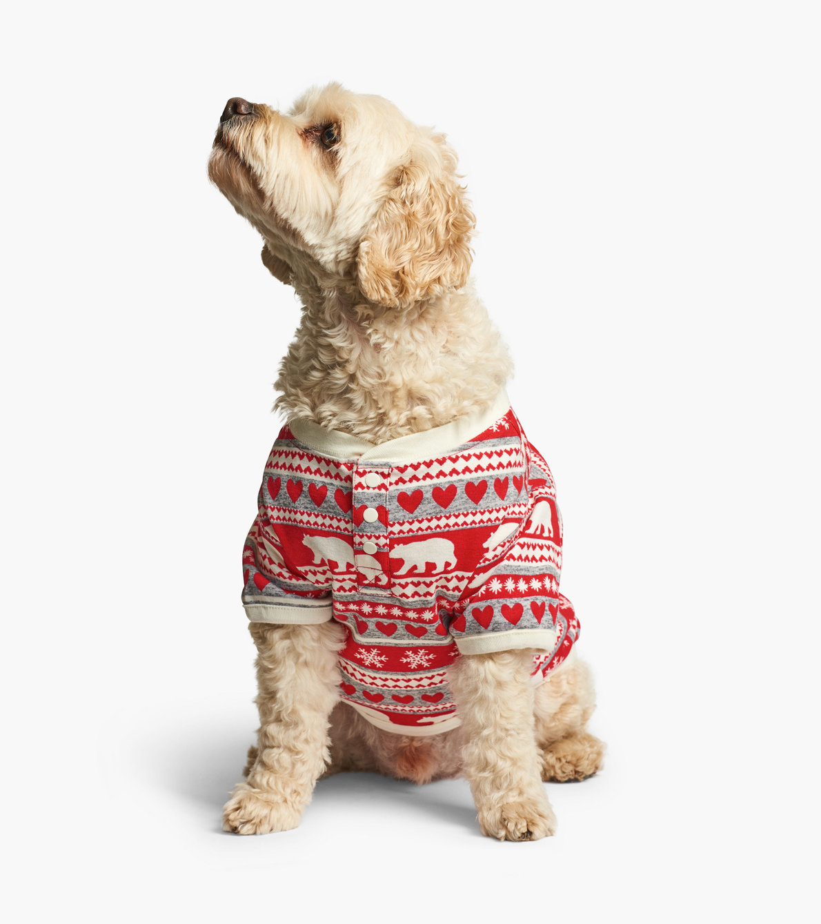 Agrandir l'image de Pyjama pour chien – Ours à motif jacquard Fair Isle