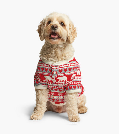 Pyjama pour chien – Ours à motif jacquard Fair Isle