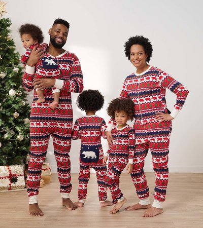 Pyjamas une pièce pour la famille - Fair Isle