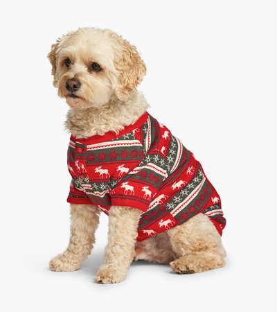 Pyjama pour chien – Orignal à motif jacquard Fair Isle